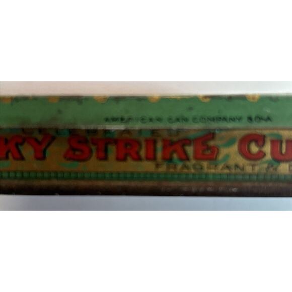 Vintage 1920s Lucky Strike Cigarette Tin Box R A Patterson Tobacco Co XX - Picture 8 of 16
